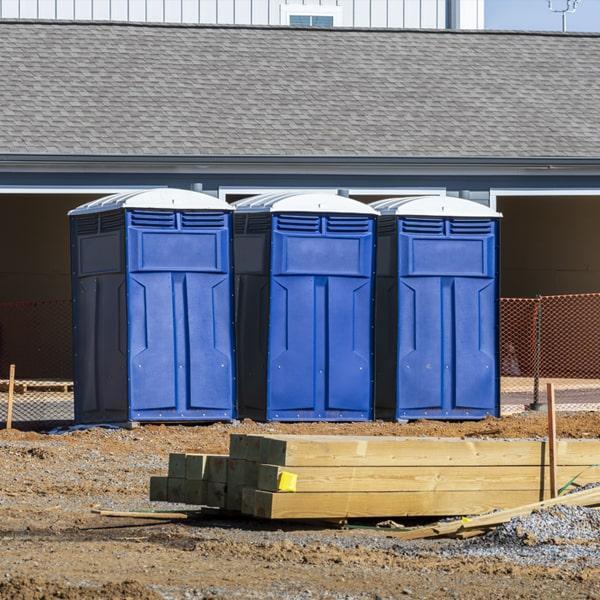 Heavy-duty construction site porta potty in Dubuque, Iowa